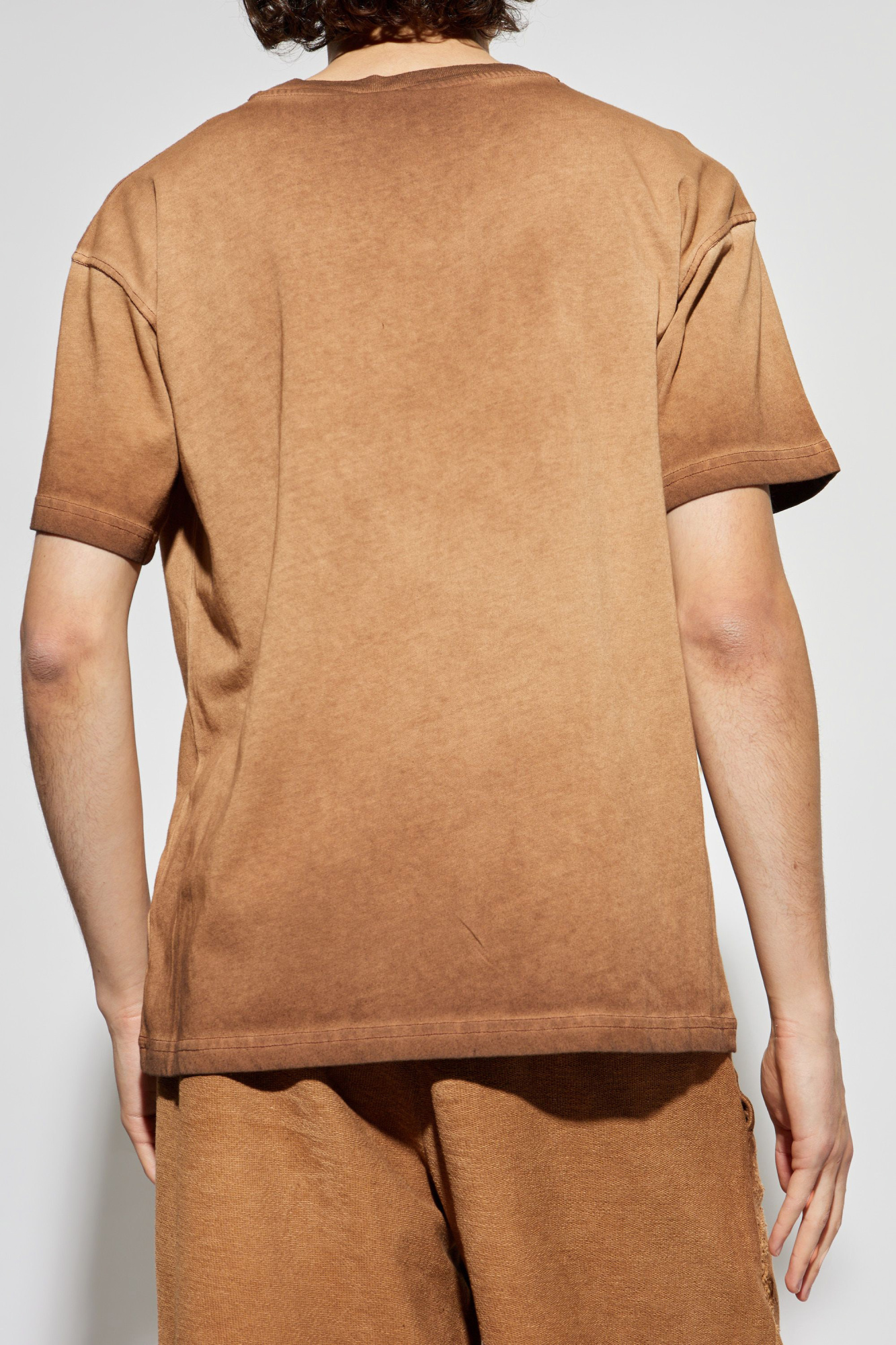 【DIESEL】T-Norm-T9 クルーネック Tシャツ T-NORM-T9 T-shirt with phoenix devoré｜グレー｜メンズ｜DIESEL